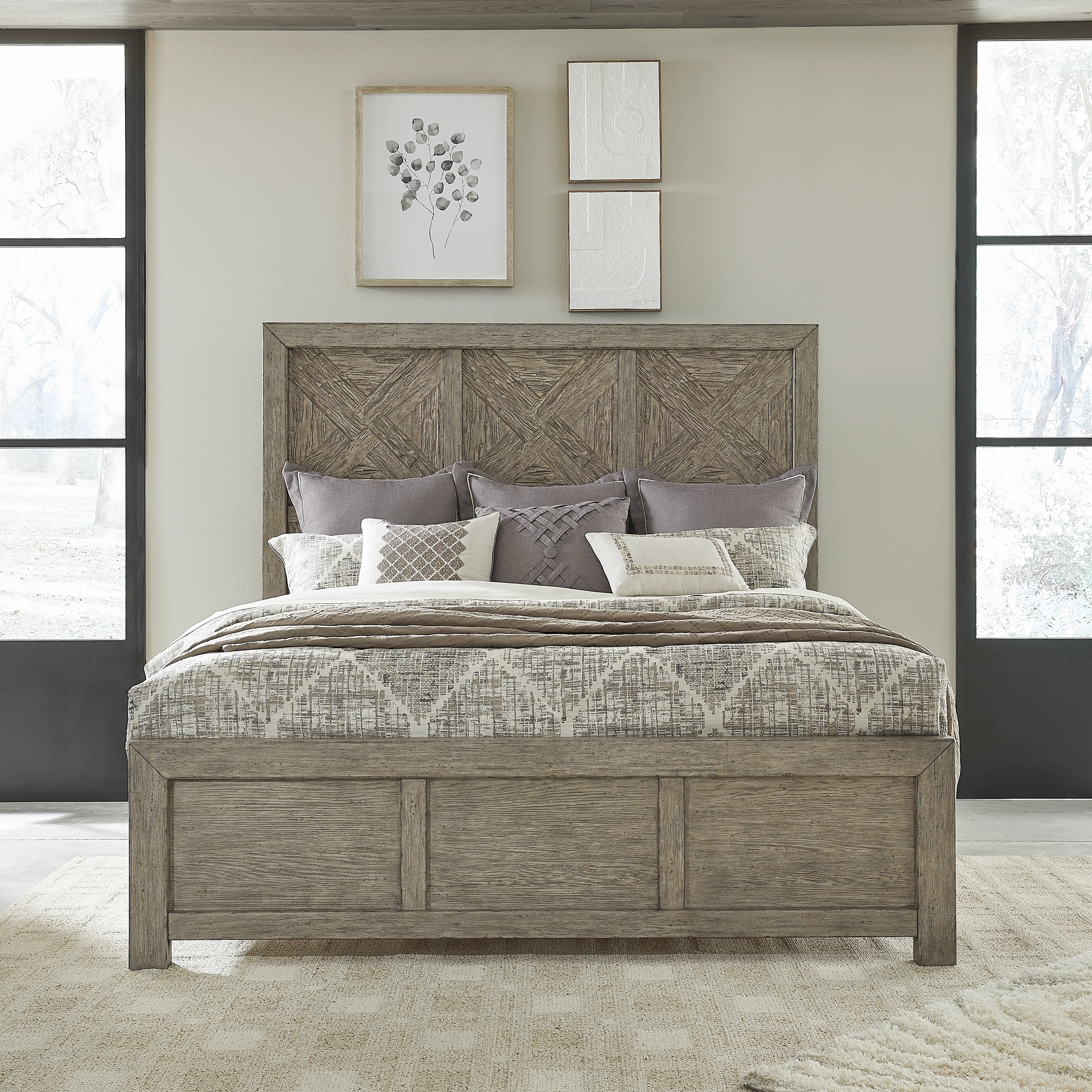 906-SKYVIEW-BED5/0 Skyview Gray Queen Bed-2