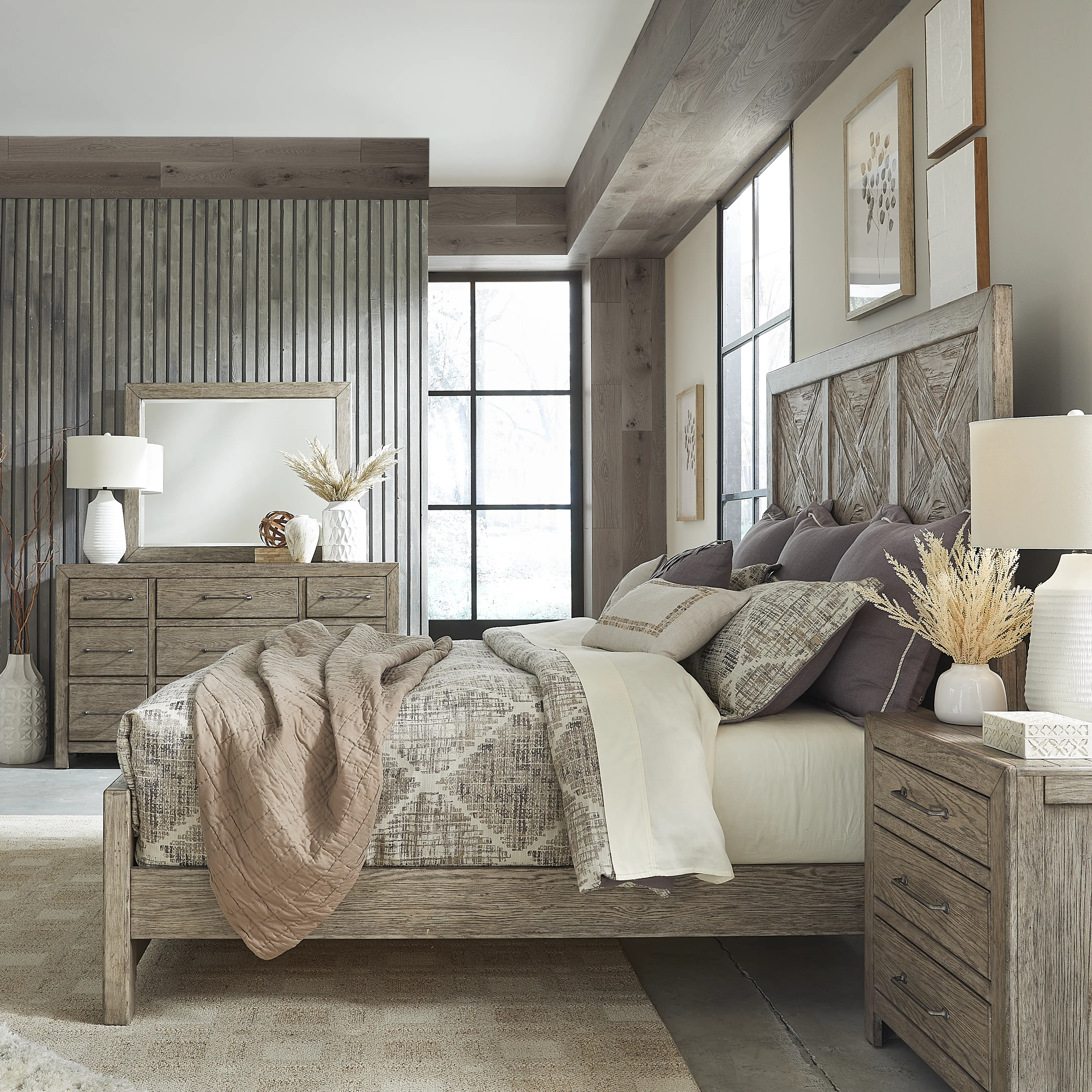 906-SKYVIEW-BED5/0 Skyview Gray Queen Bed-12