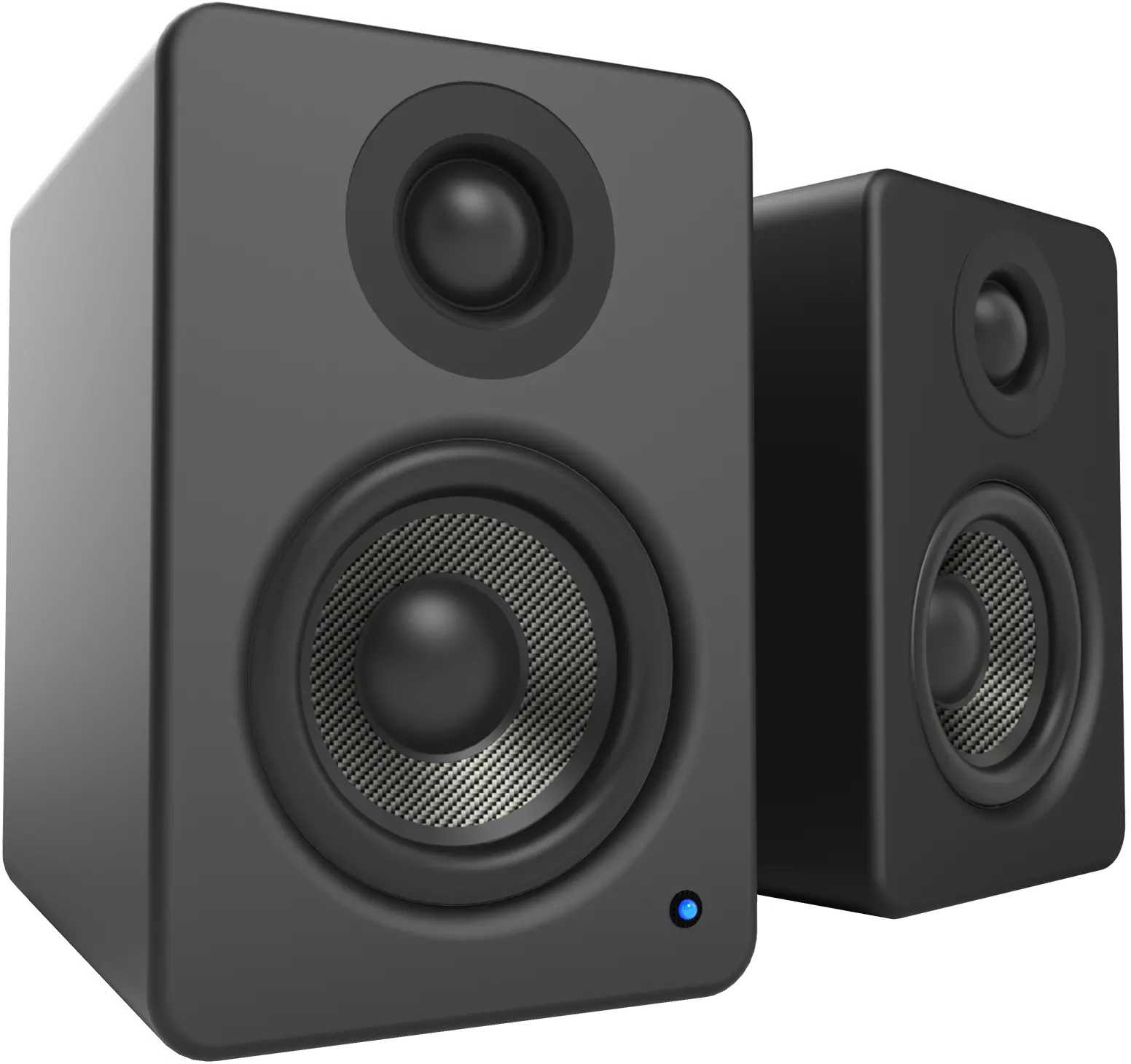 Kanto YU2 Powered Desktop Speakers - Matte Black, Pair-4