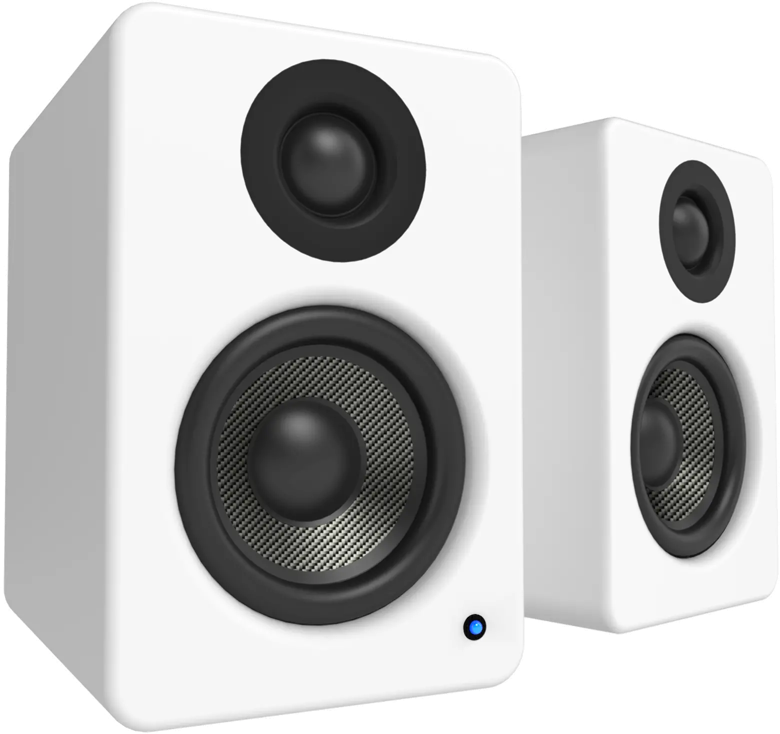 Kanto YU2 Powered Desktop Speakers - Matte White, Pair-3