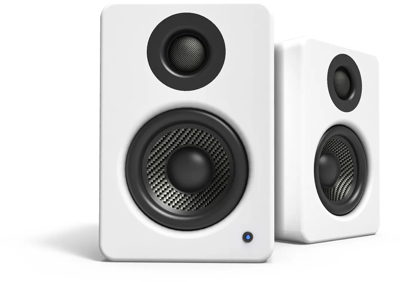 Kanto YU2 Powered Desktop Speakers - Matte White, Pair-4