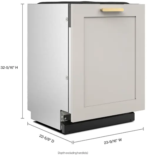 KitchenAid Top Control Dishwasher with Door-Open Dry Panel Ready