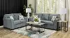 7PC/WALLST/FLINT/SLLTL Wall St. Blue 7 Piece Living Room Set with Sofa Bed