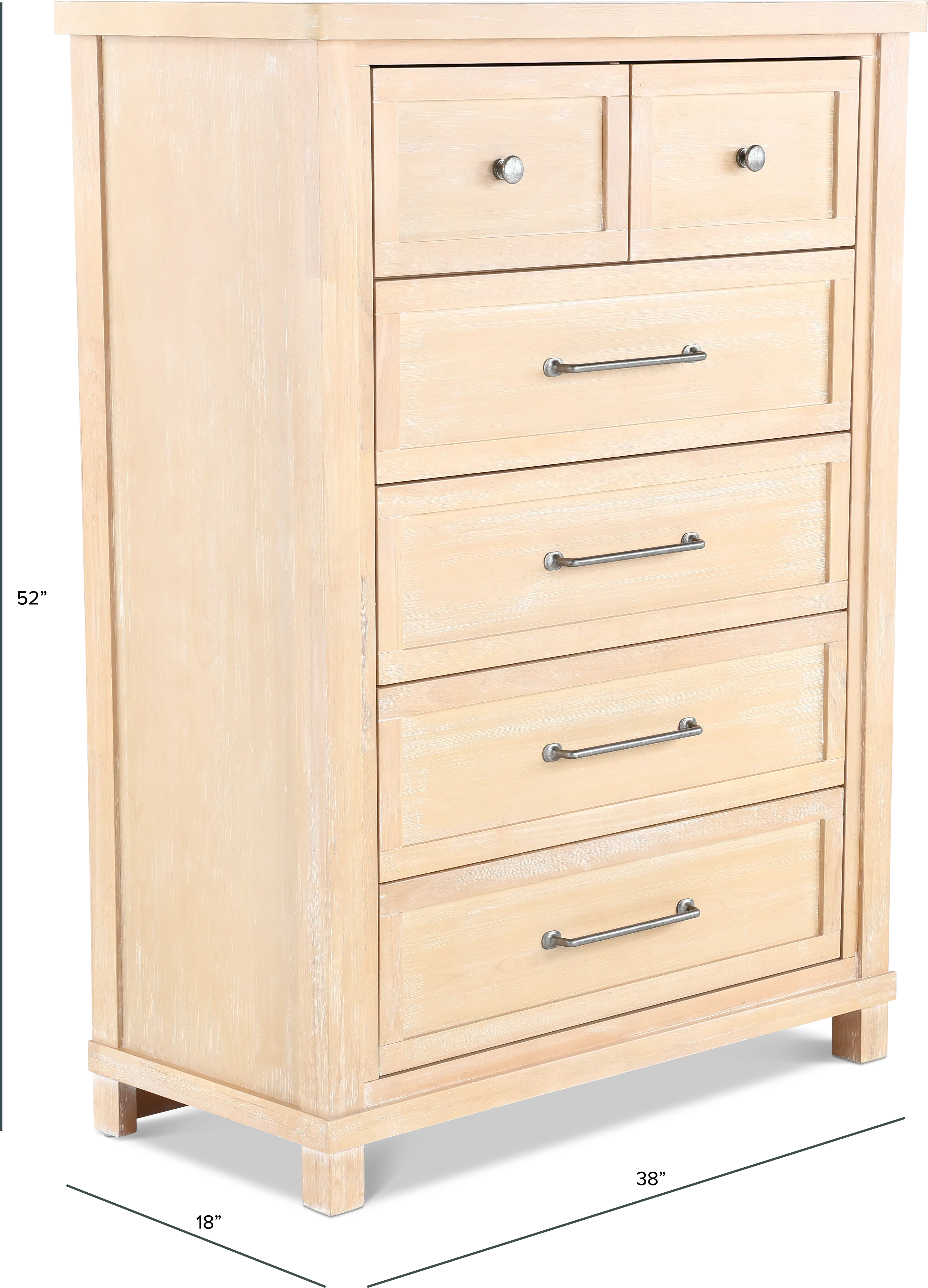 Maddy Sand Chest of Drawers-3