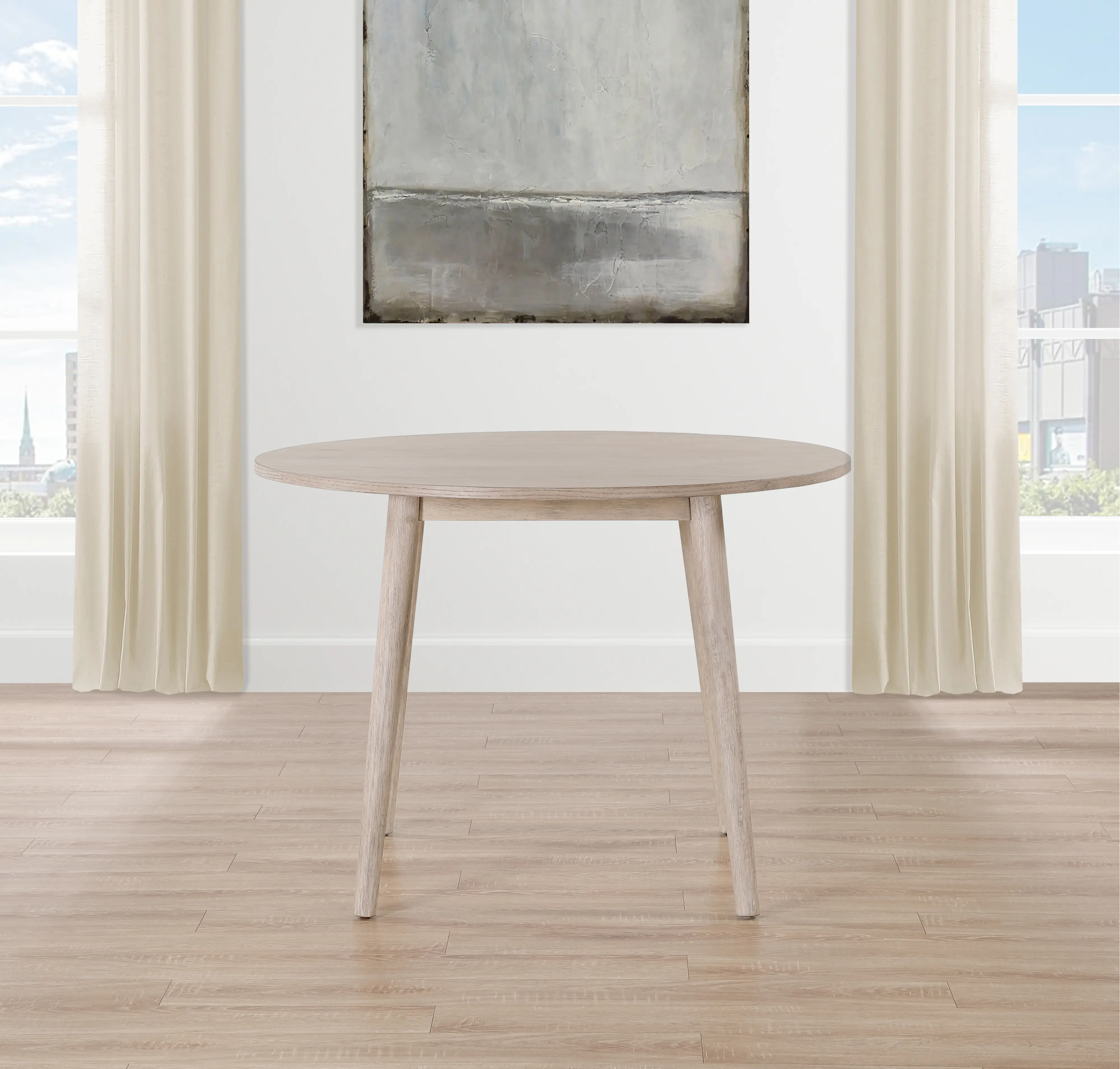 Willa Washed Tan Round Dining Table-8