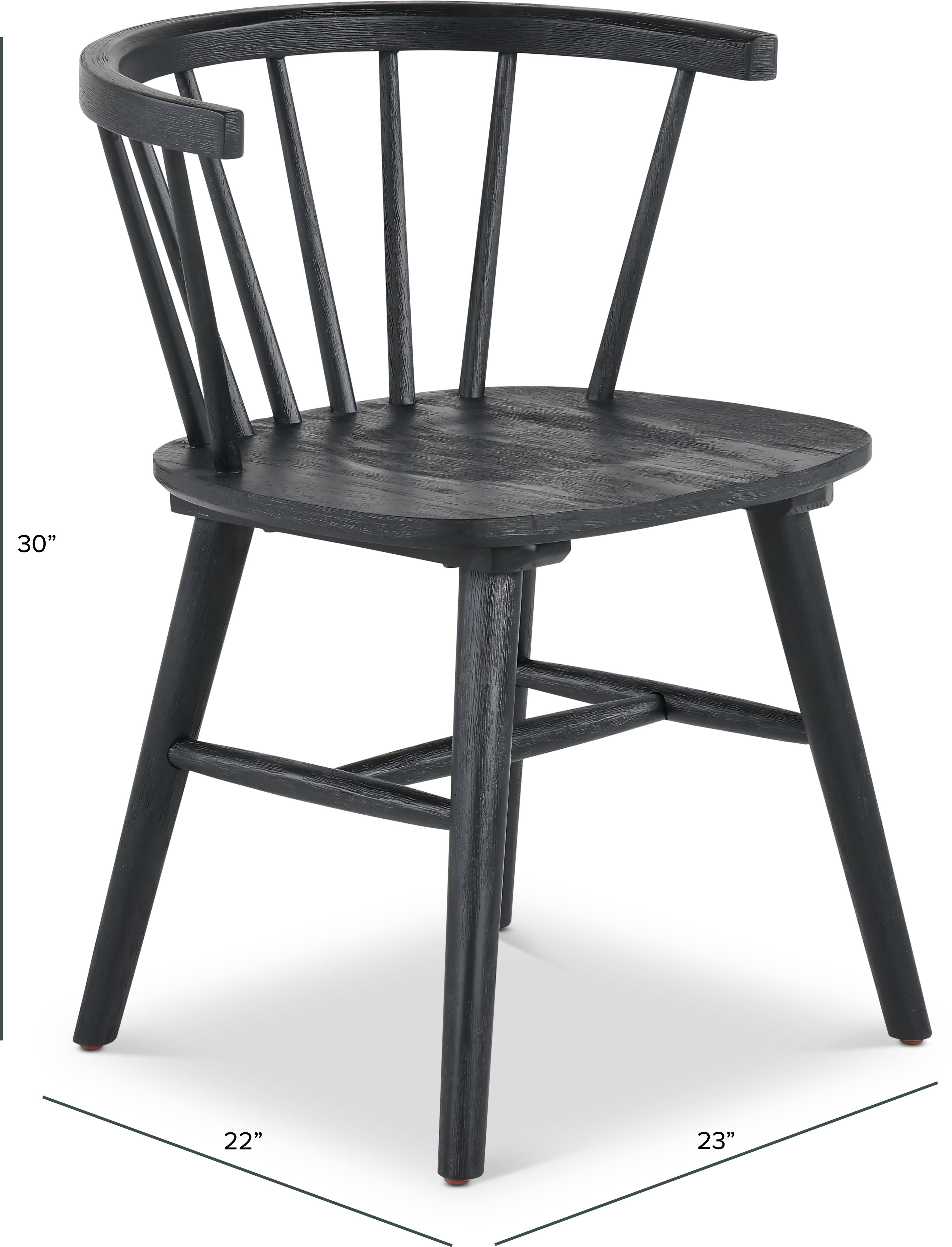Willa Black Dining Chair-3