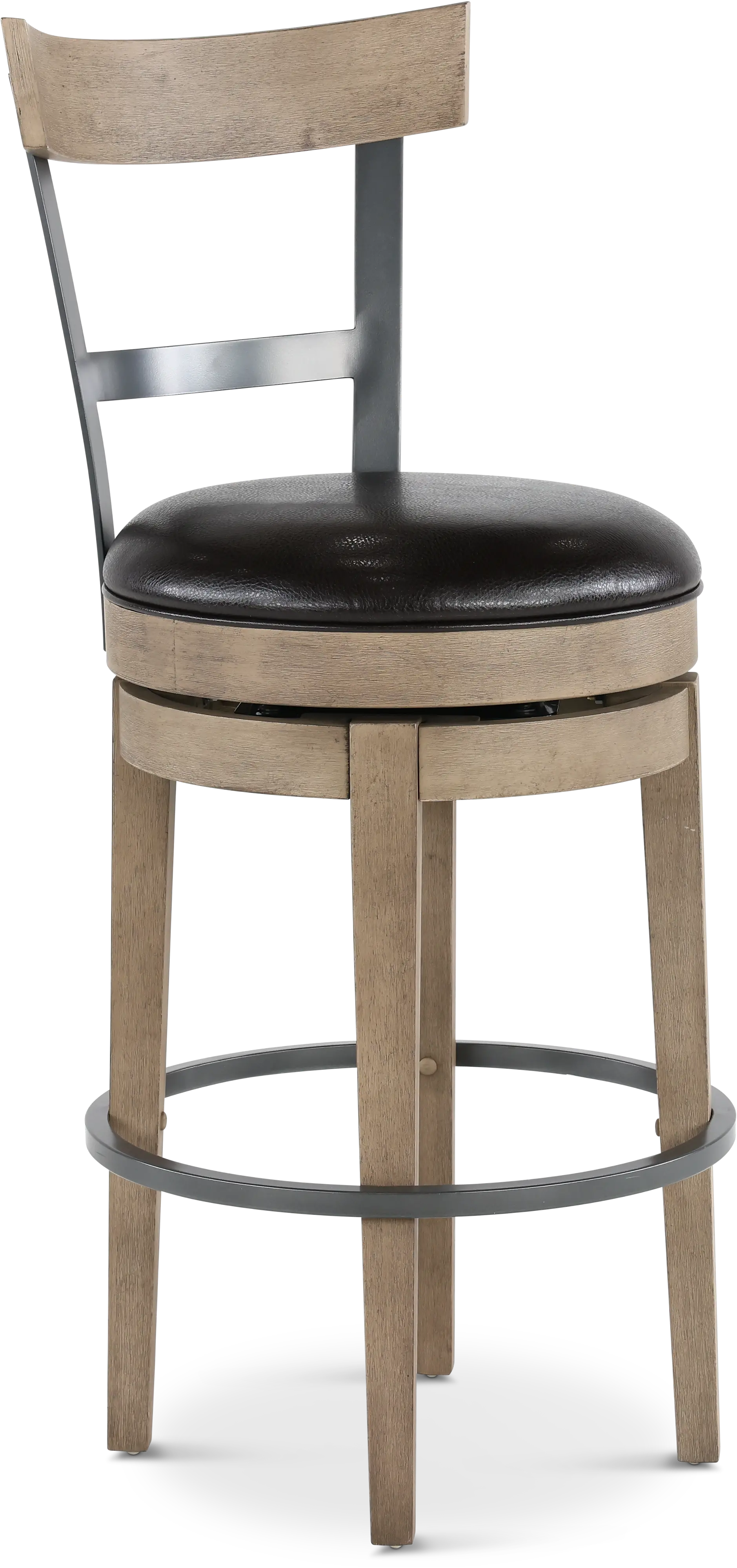 Benton Brown Bar Stool with Backrest-1