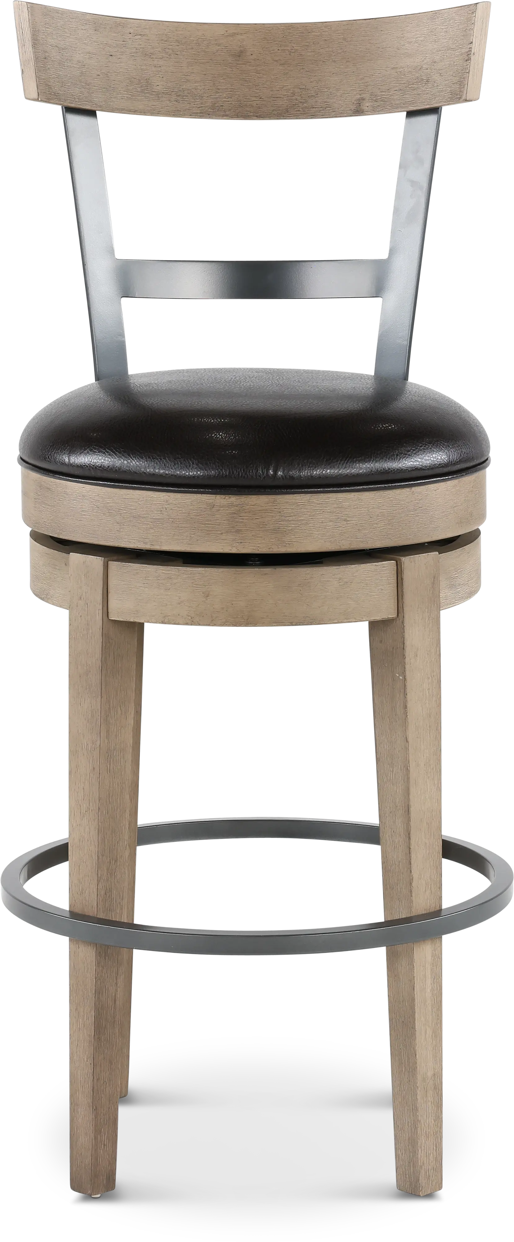Benton Brown Bar Stool with Backrest-2