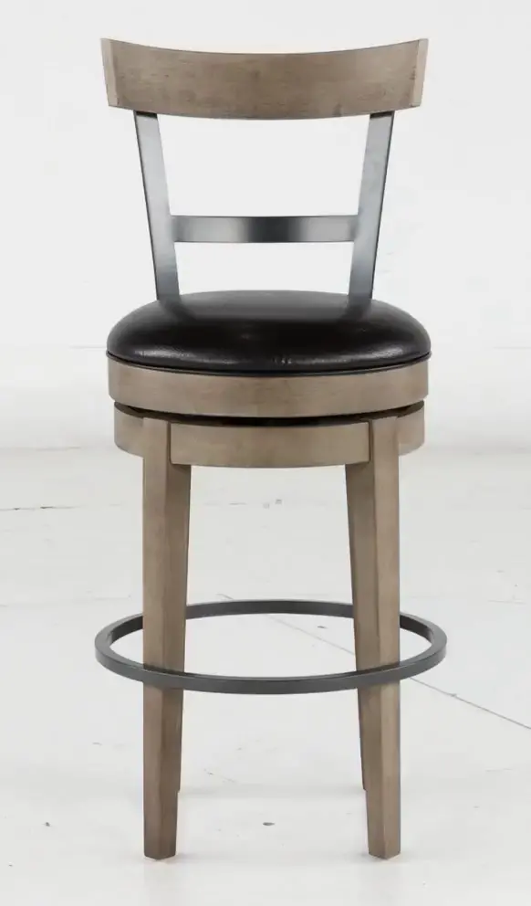 Benton Brown Bar Stool with Backrest-4