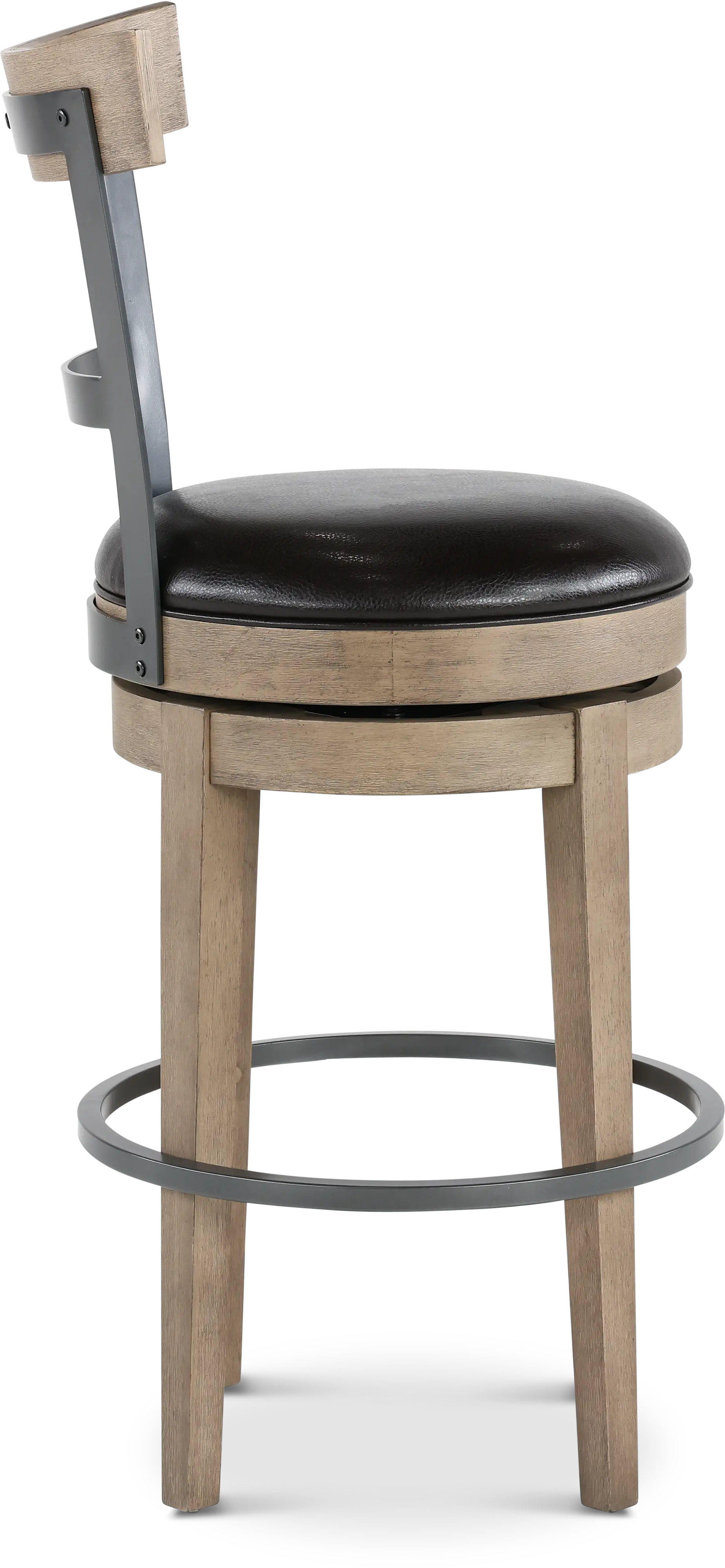 Benton Brown Bar Stool with Backrest-5