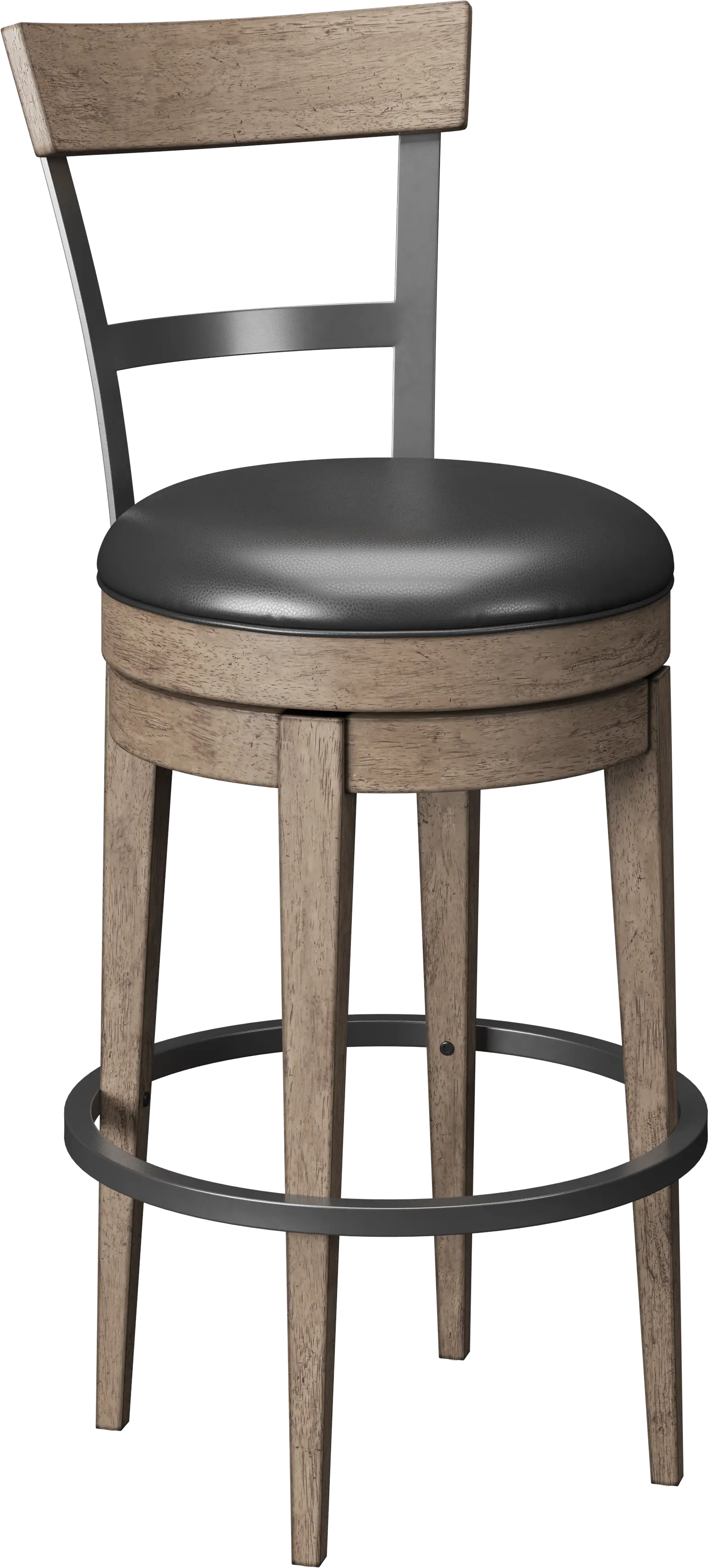 Benton Brown Bar Stool with Backrest-8