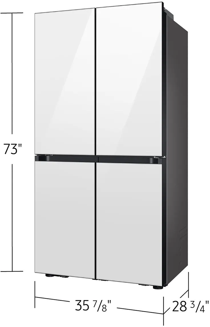 Samsung Bespoke 22.5 Cu Ft 4-Door Flex Refrigerator - Counter Depth Panel Ready-3