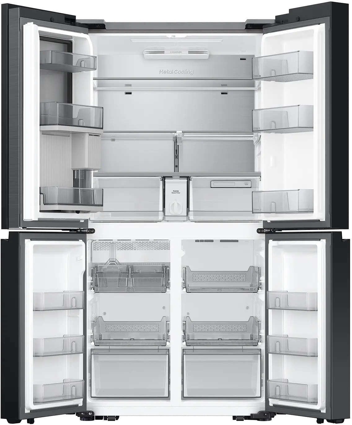 Samsung Bespoke 22.5 Cu Ft 4-Door Flex Refrigerator - Counter Depth Panel Ready-8