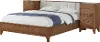 Beckton Walnut Brown Queen Wall Bed
