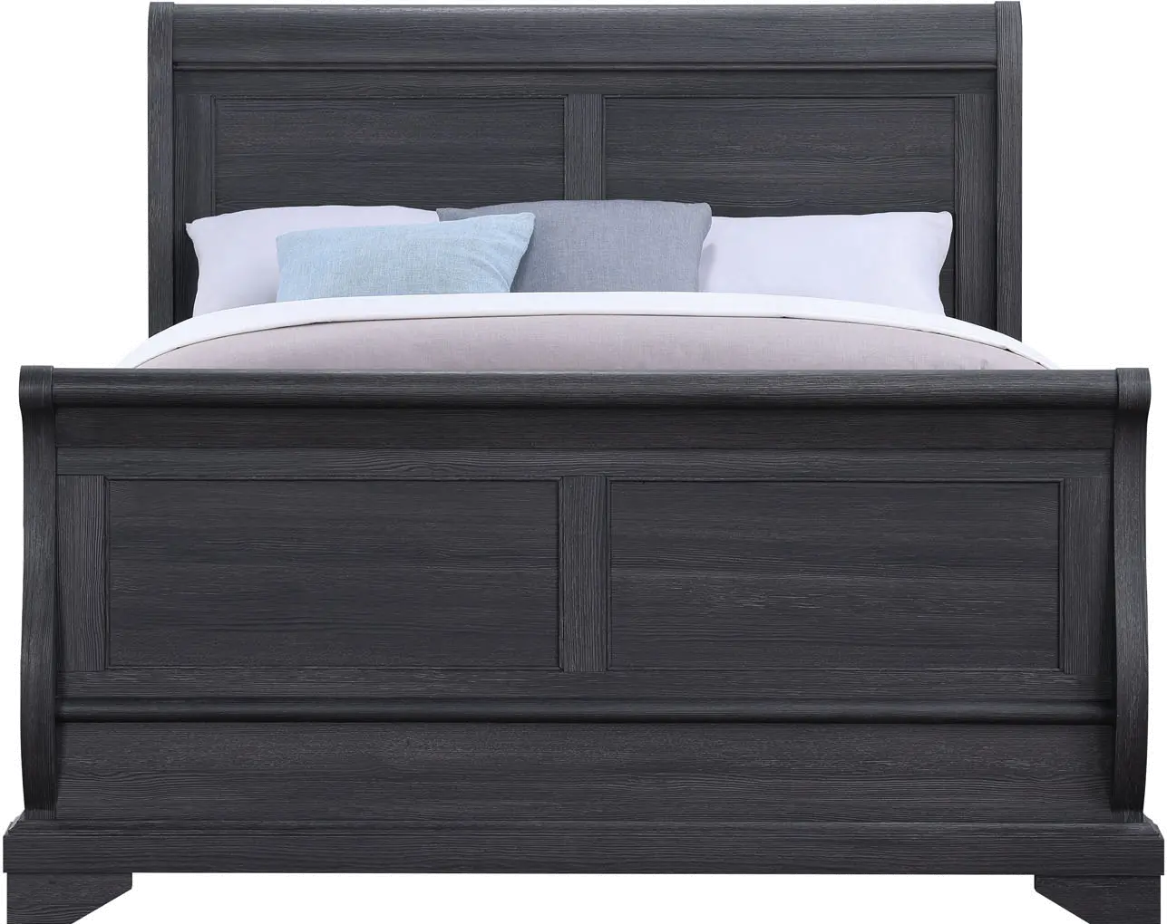 Everton Gray Full Sleigh Bed-3