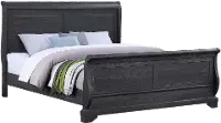 Everton Gray Queen Sleigh Bed