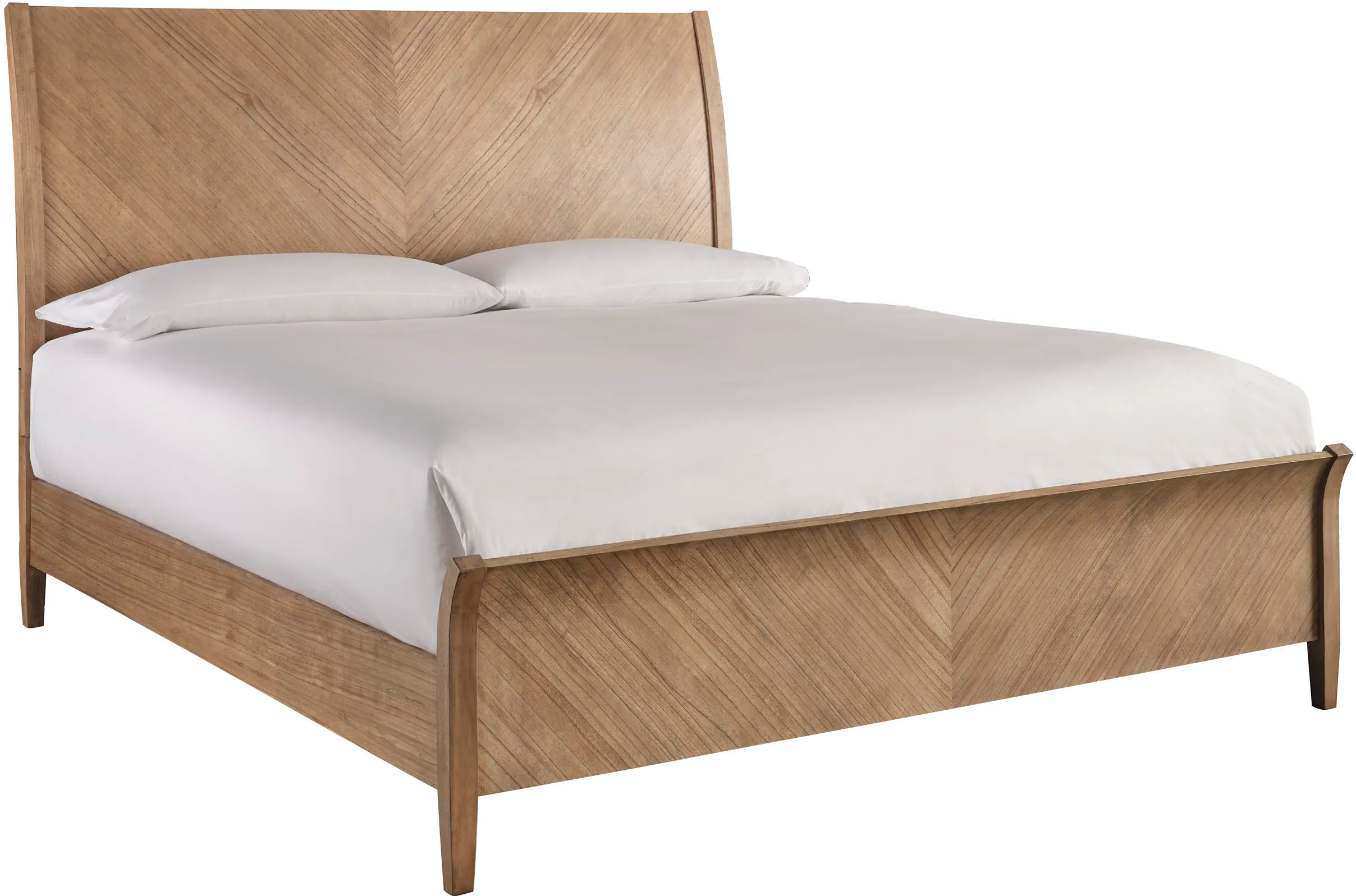 Cyrus Almond Brown California King Sleigh Bed-1