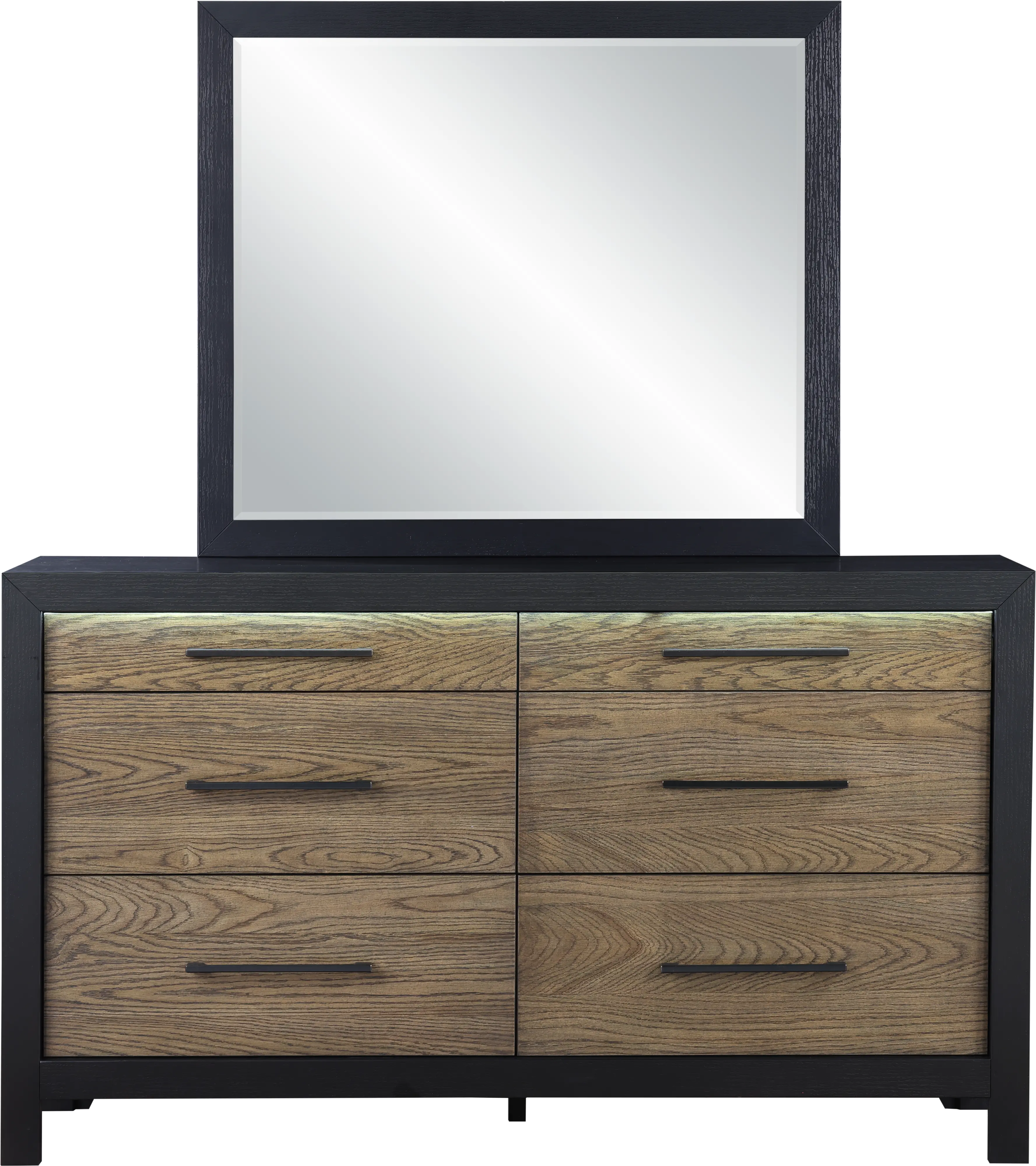 Your House Black and Oak Dresser-1