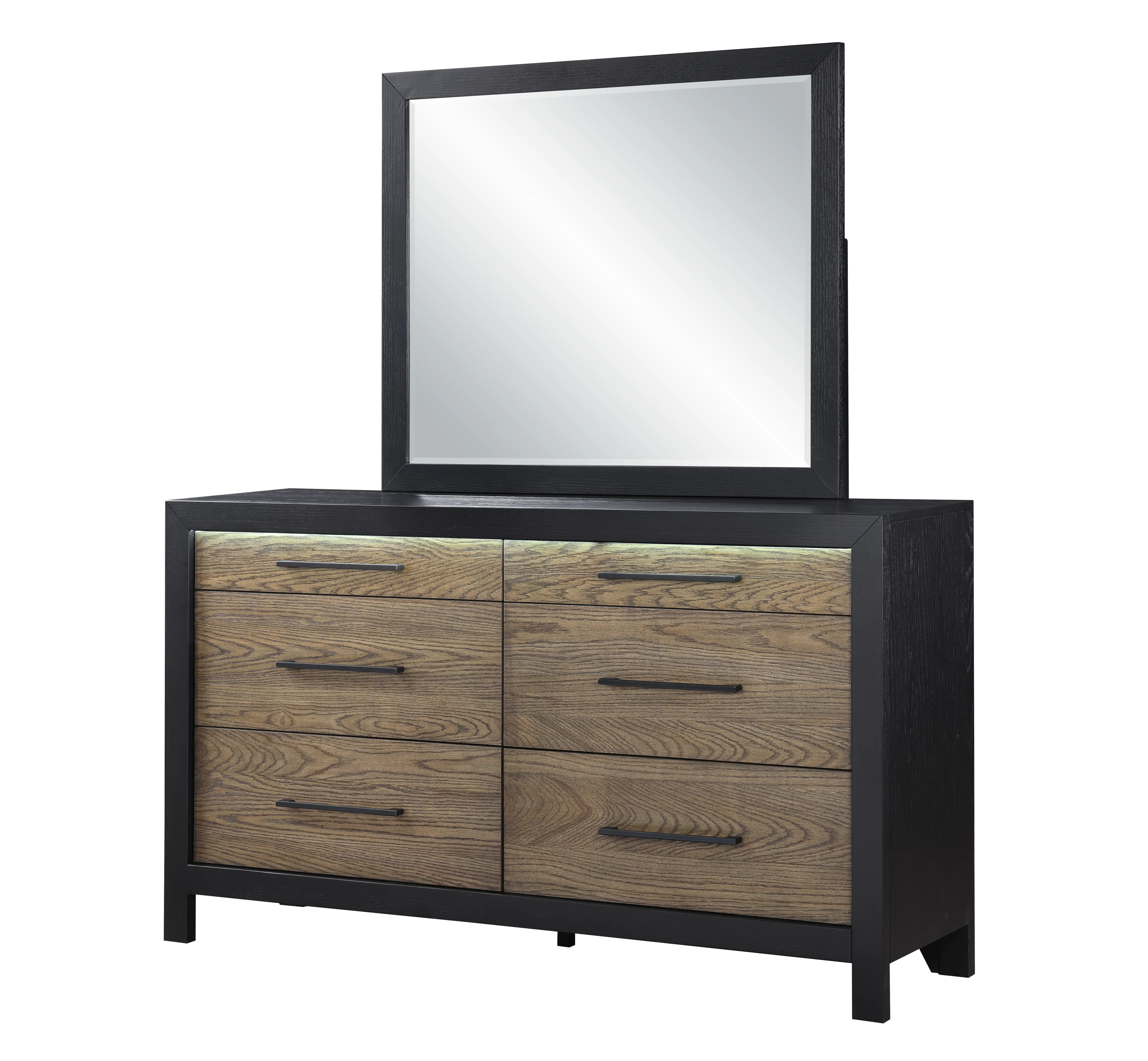 Your House Black and Oak Dresser-1
