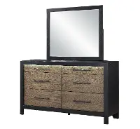 Your House Black and Oak Dresser
