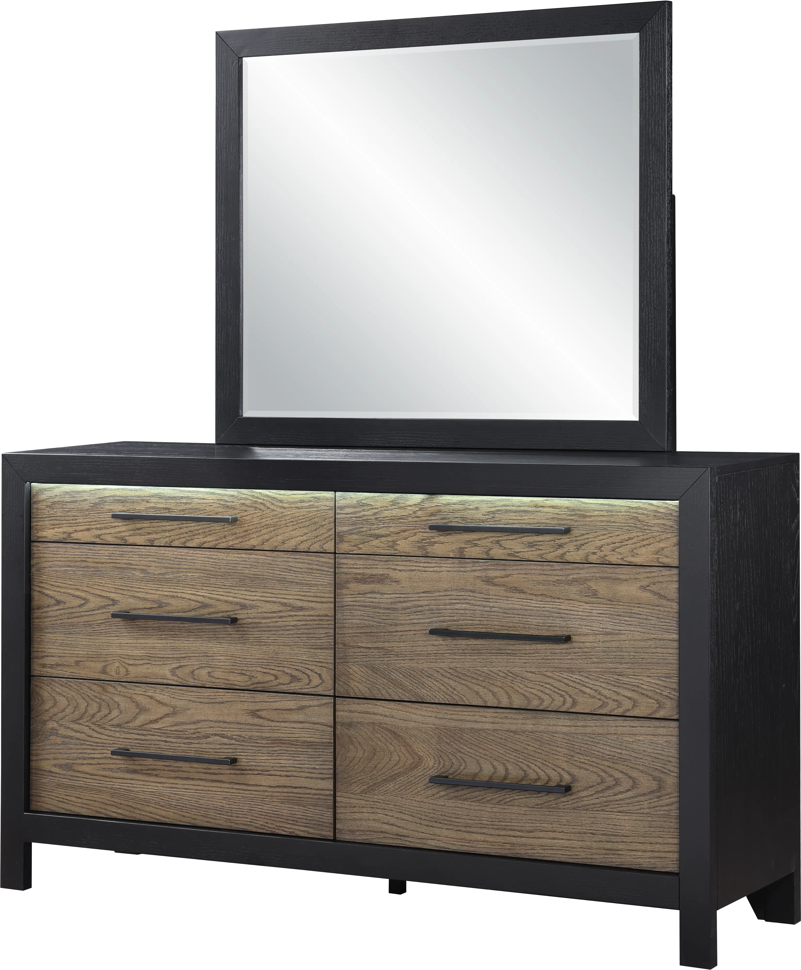 Your House Black and Oak Dresser-2