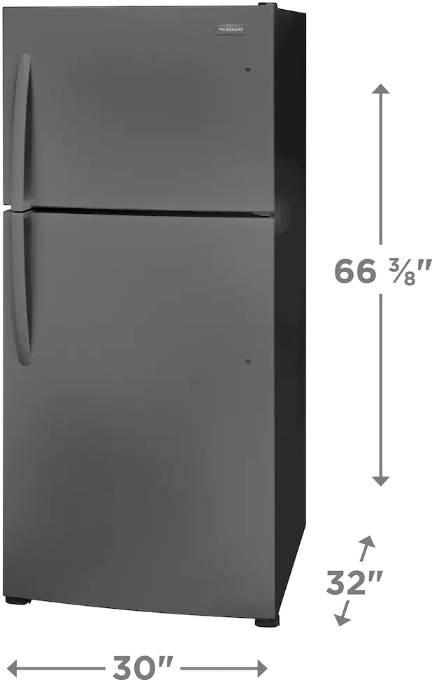 FFHT2022AB Frigidaire 20 Cu Ft Top Freezer Refrigerator - Black-3