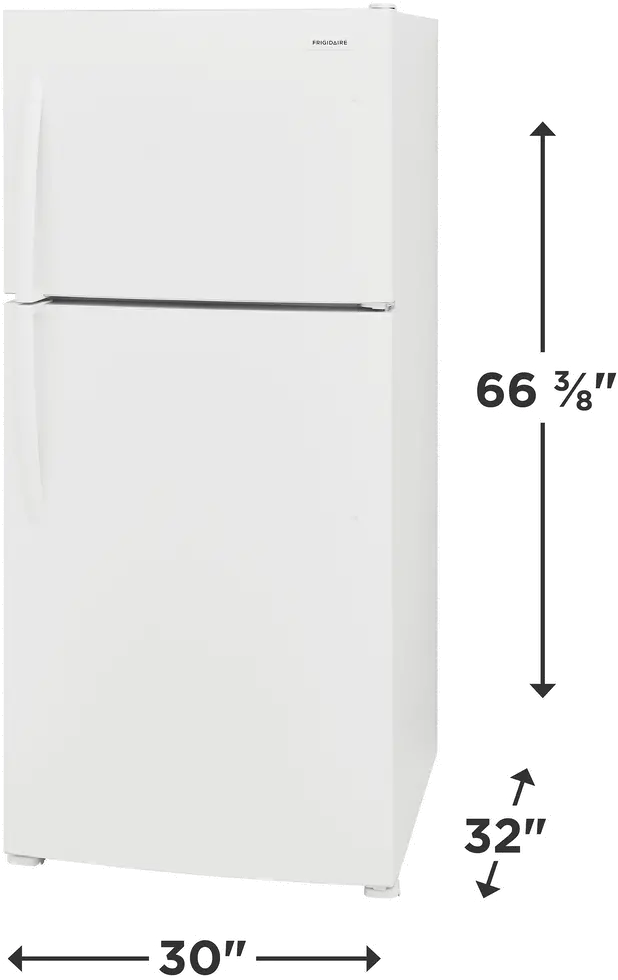 FFHT2022AW Frigidaire 20 Cu Ft Top Freezer Refrigerator - White-1