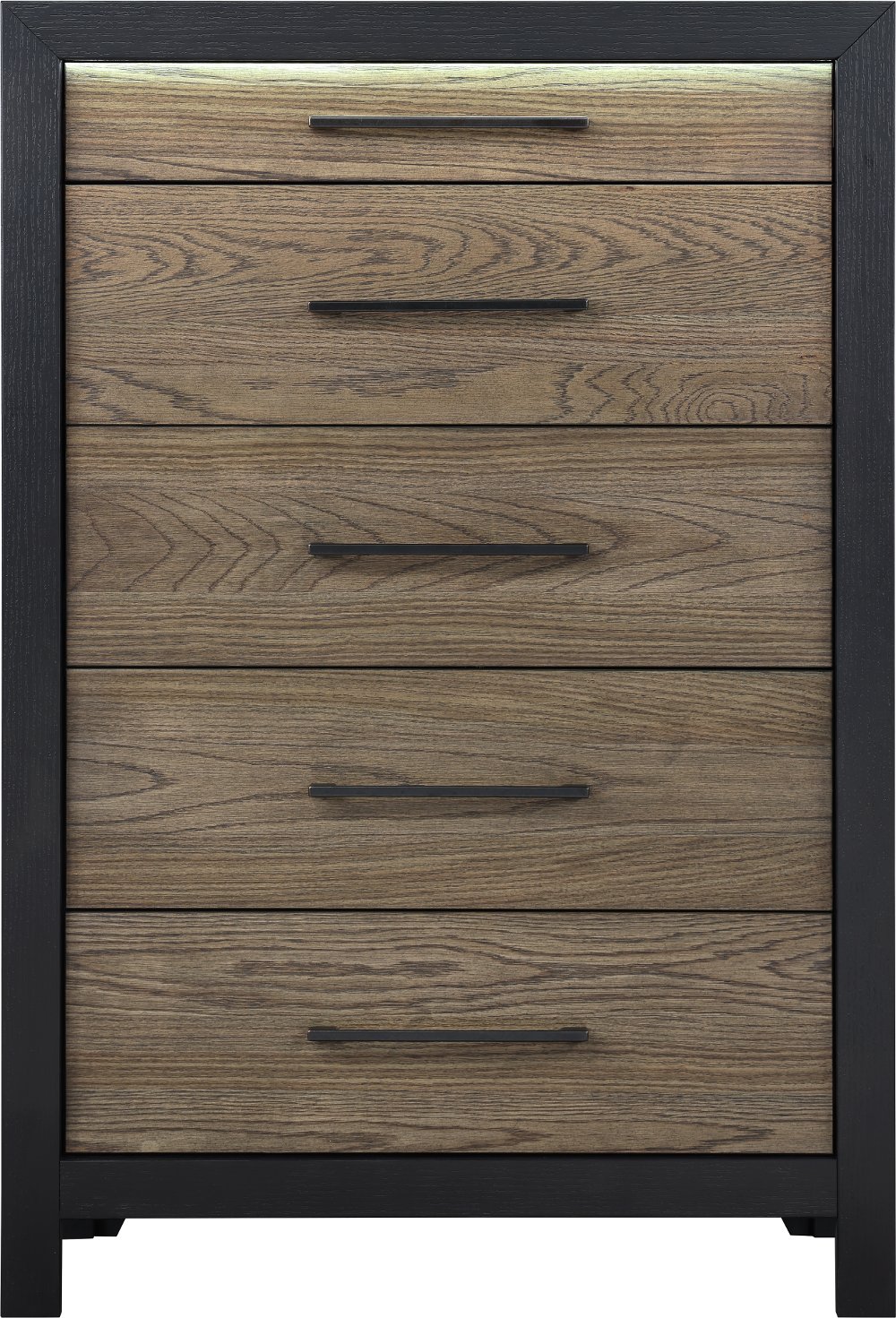 Your House Black and Oak Chest of Drawers