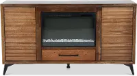 Malibu Bourbon Brown 64  Fireplace TV Stand