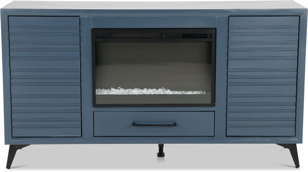 Malibu Blue 64" Fireplace TV Stand