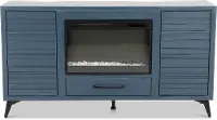Malibu Blue 64  Fireplace TV Stand