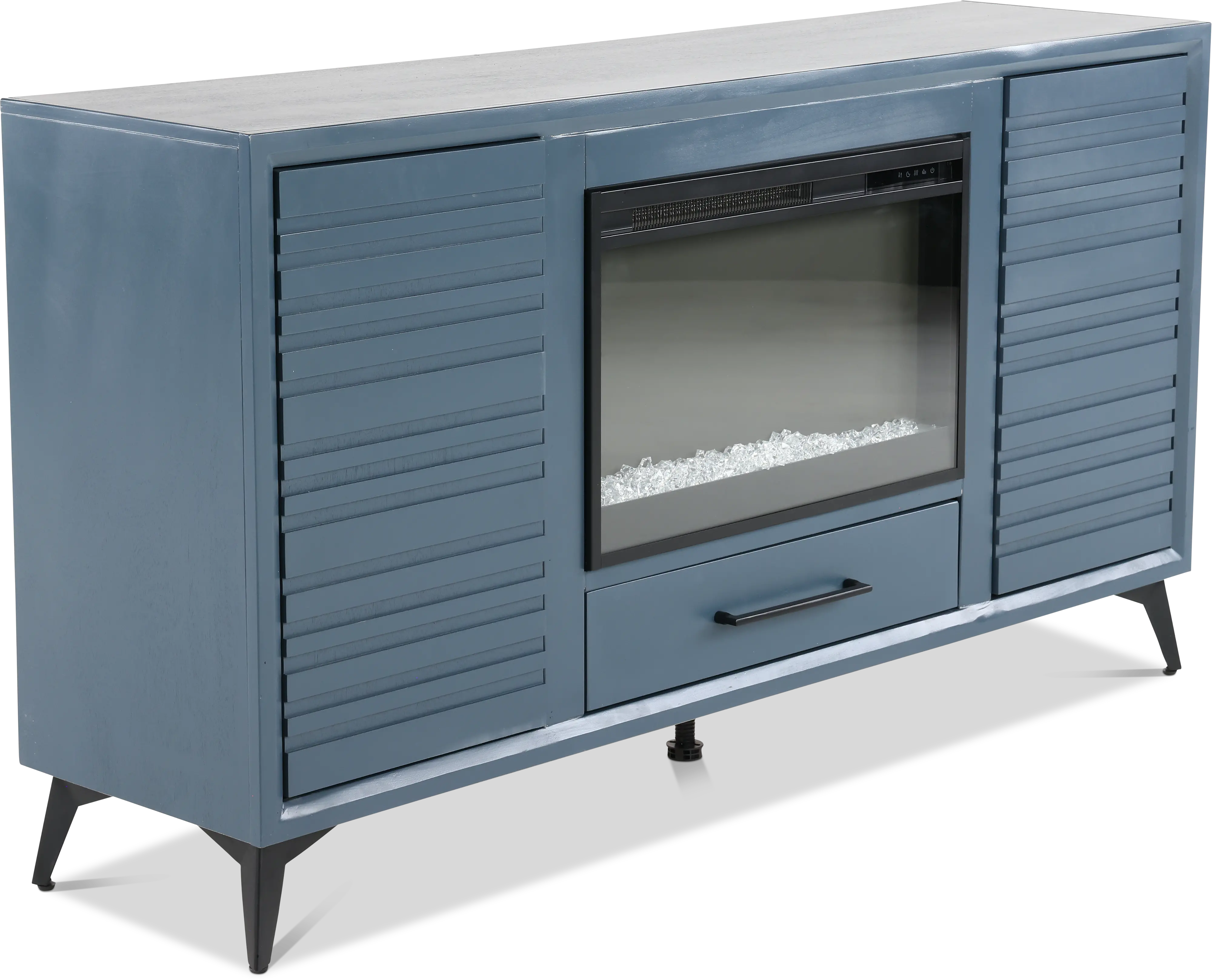 Malibu Blue 64  Fireplace TV Stand-4