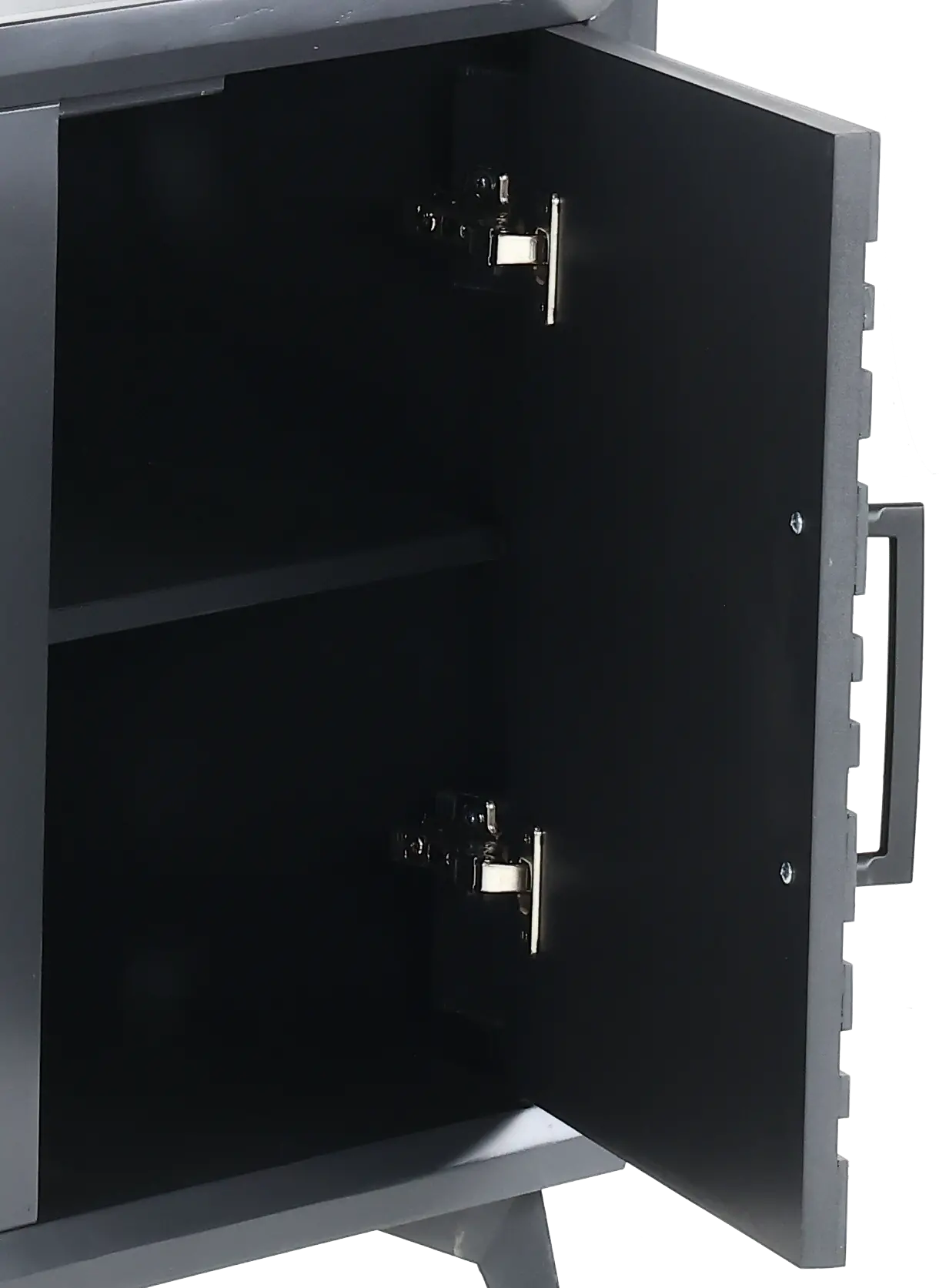 Malibu Black 64  Fireplace TV Stand-6