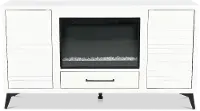 Malibu White 64  Fireplace TV Stand