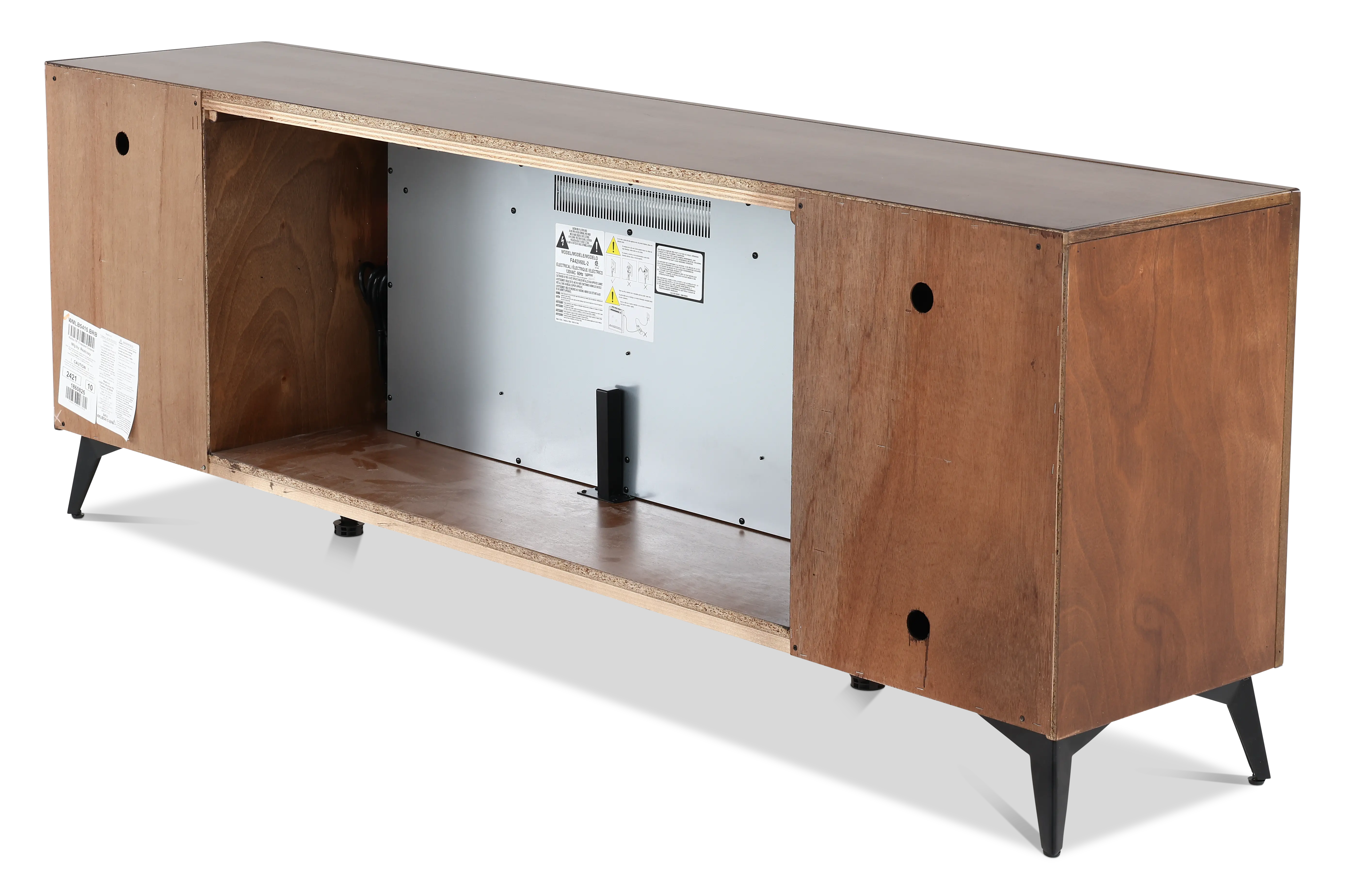 Malibu Brown 78  Fireplace TV Stand-10