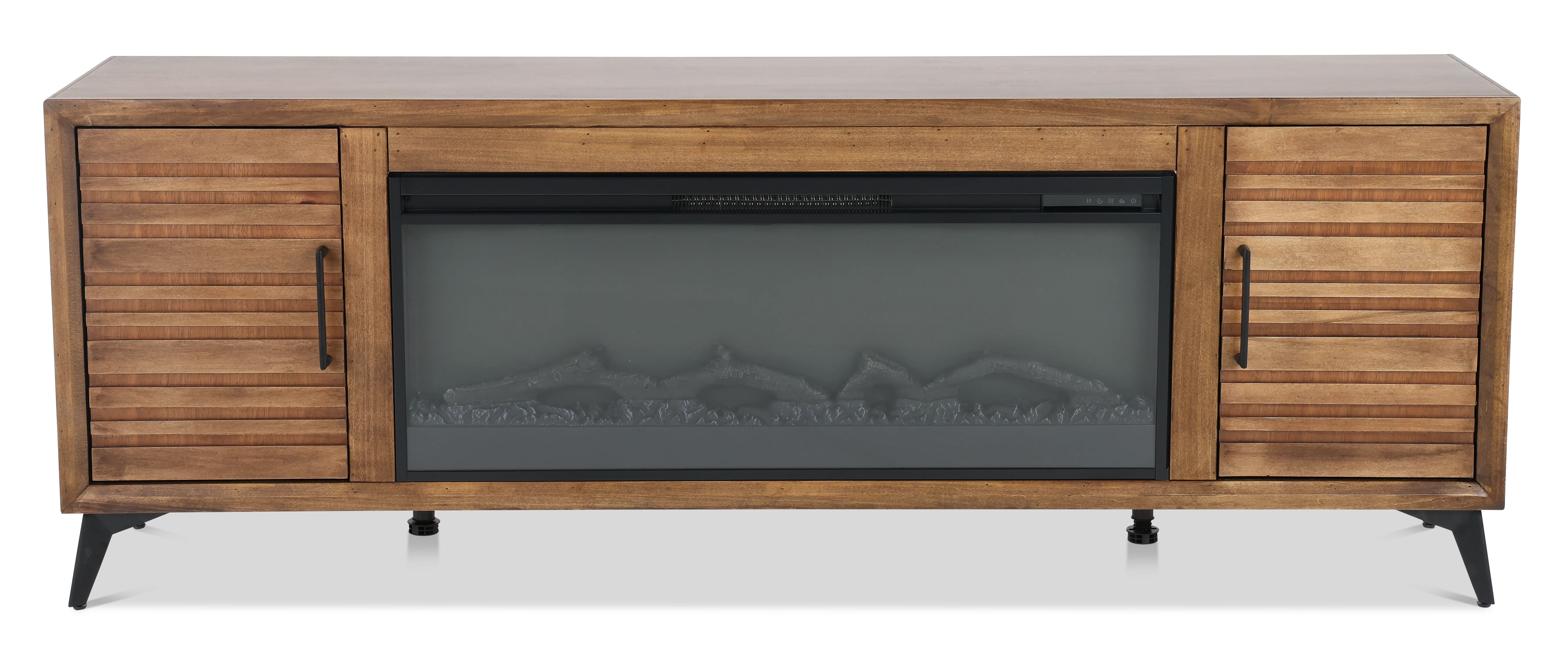 Malibu Brown 78  Fireplace TV Stand-2