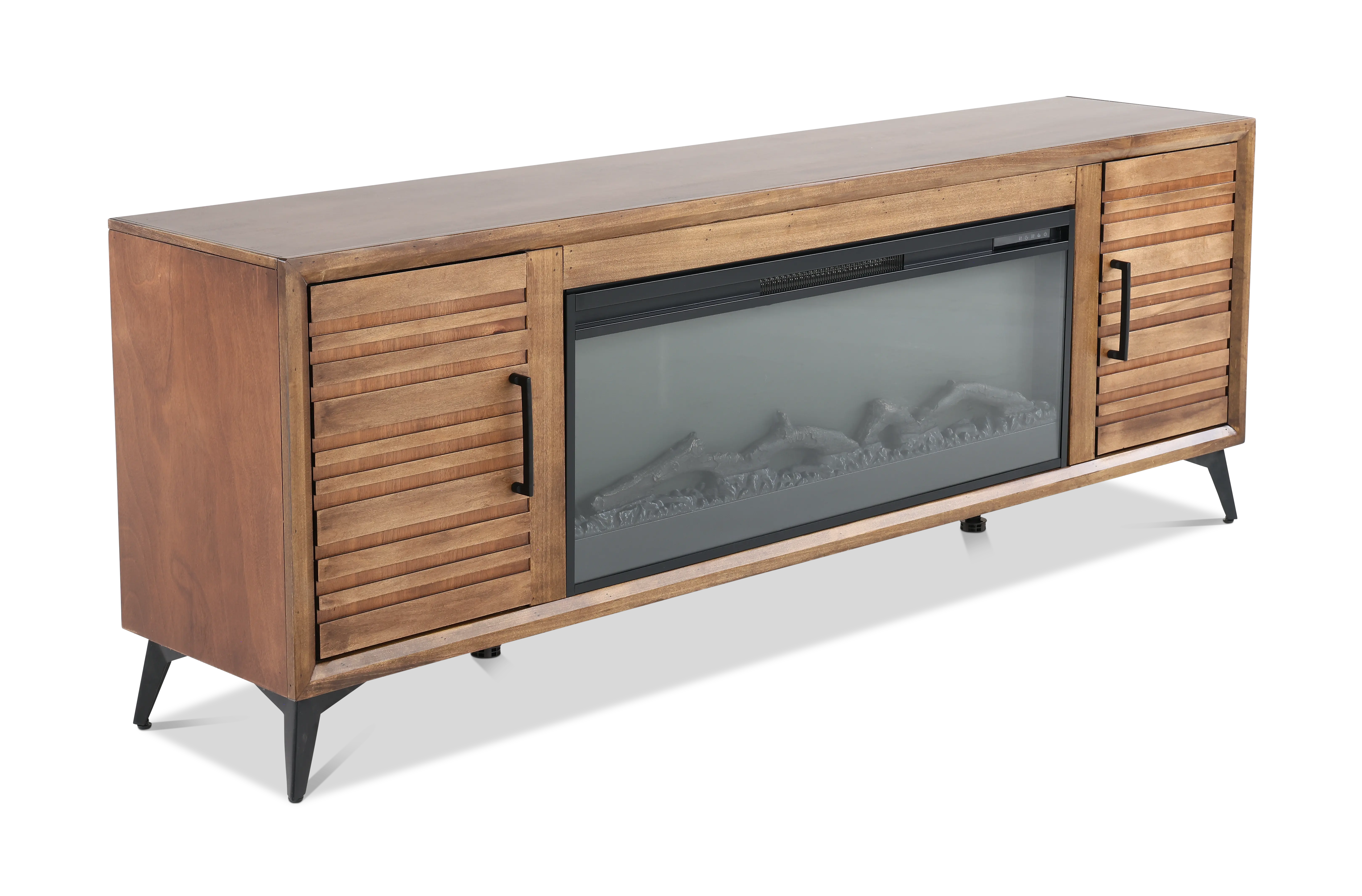 Malibu Brown 78  Fireplace TV Stand-4