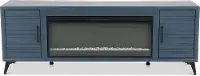 Malibu Blue 78  Fireplace TV Stand