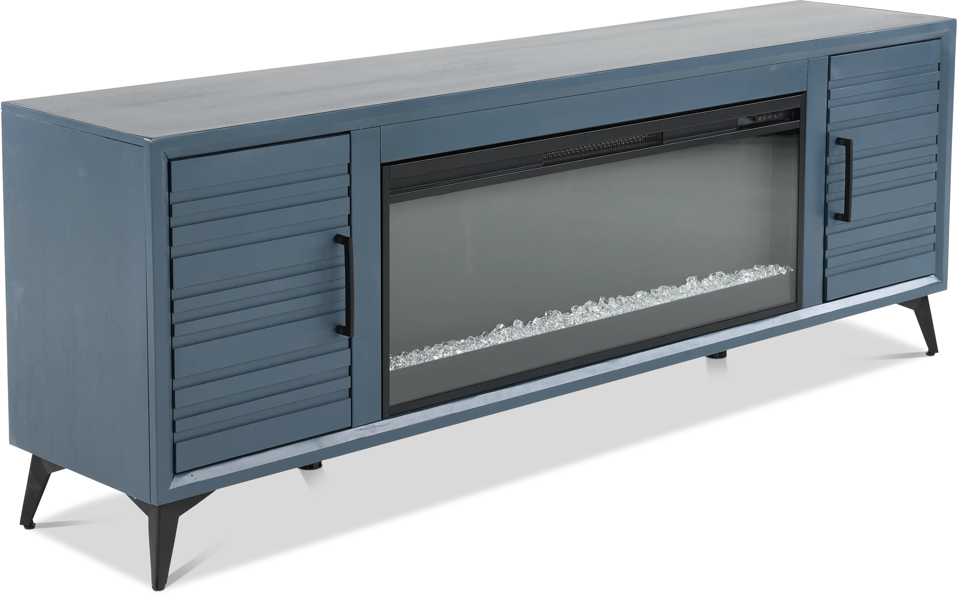 Malibu Blue 78  Fireplace TV Stand-4