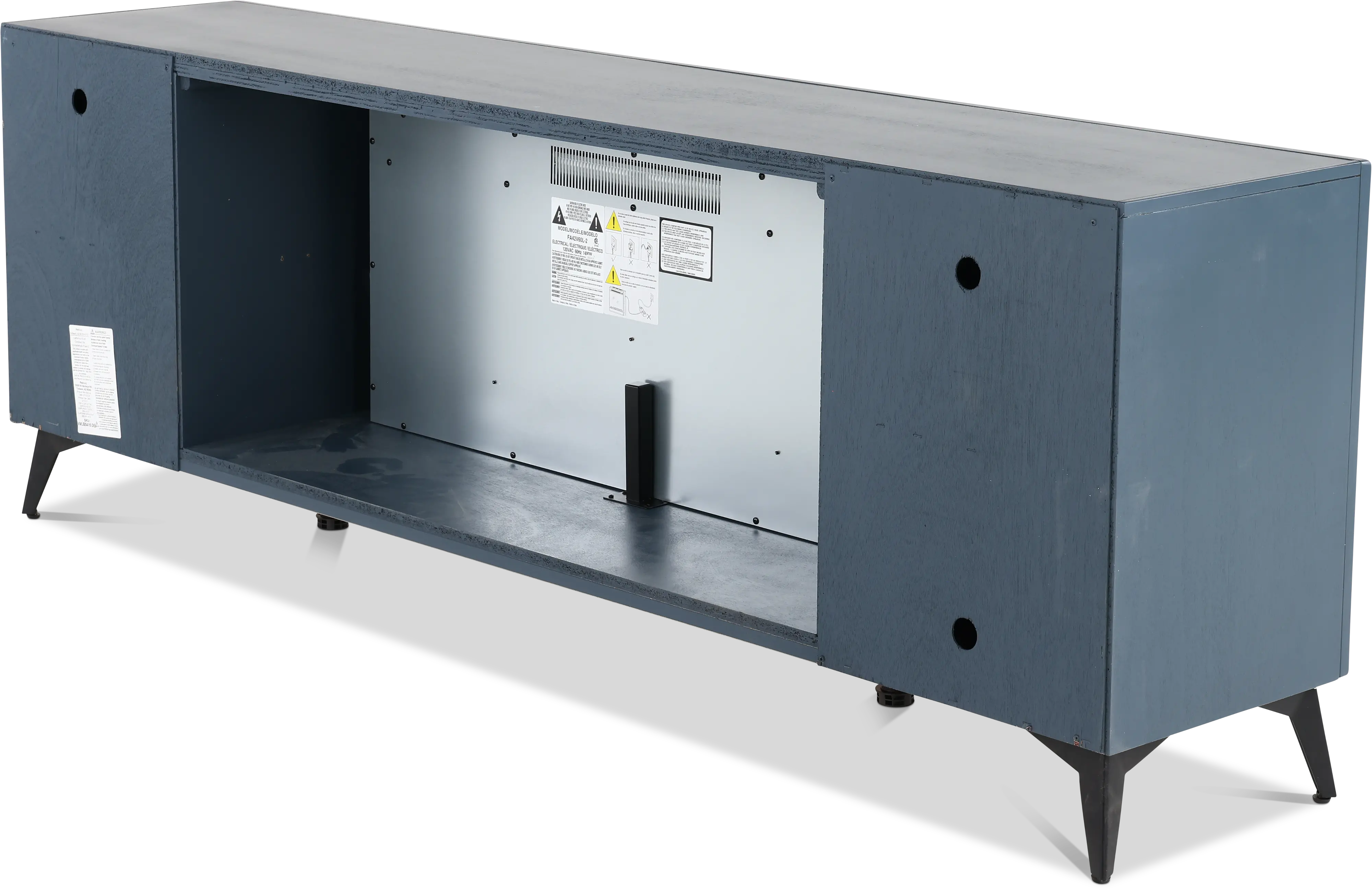 Malibu Blue 78  Fireplace TV Stand-6