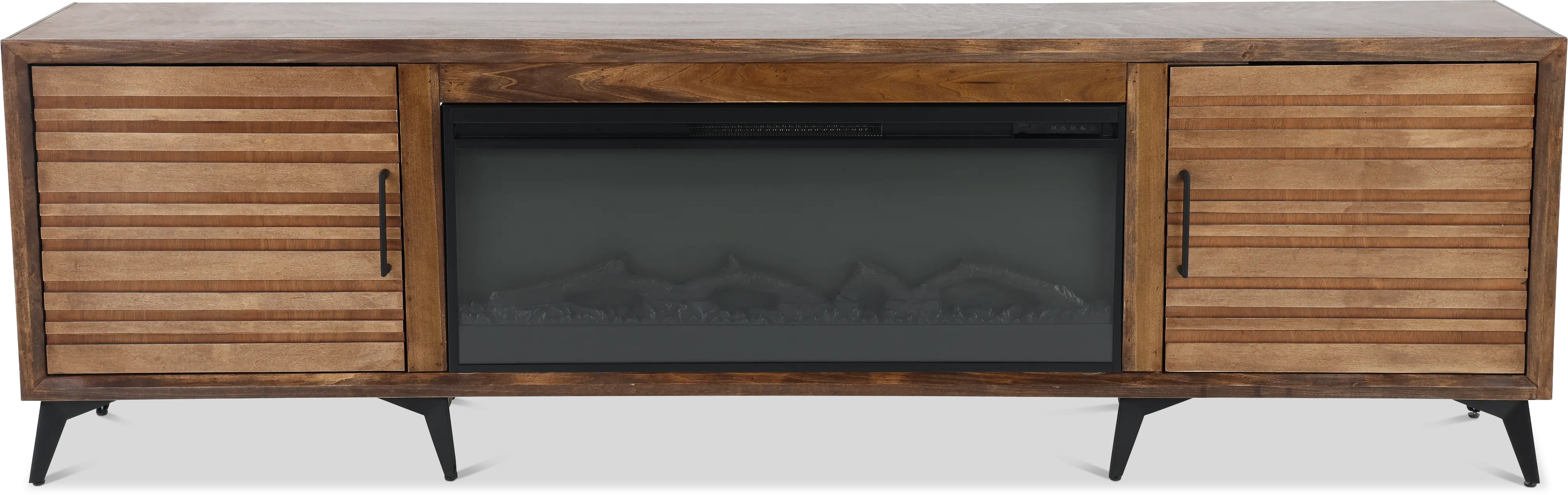 Malibu Brown 95  Fireplace TV Stand-1