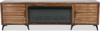 Malibu Brown 95  Fireplace TV Stand