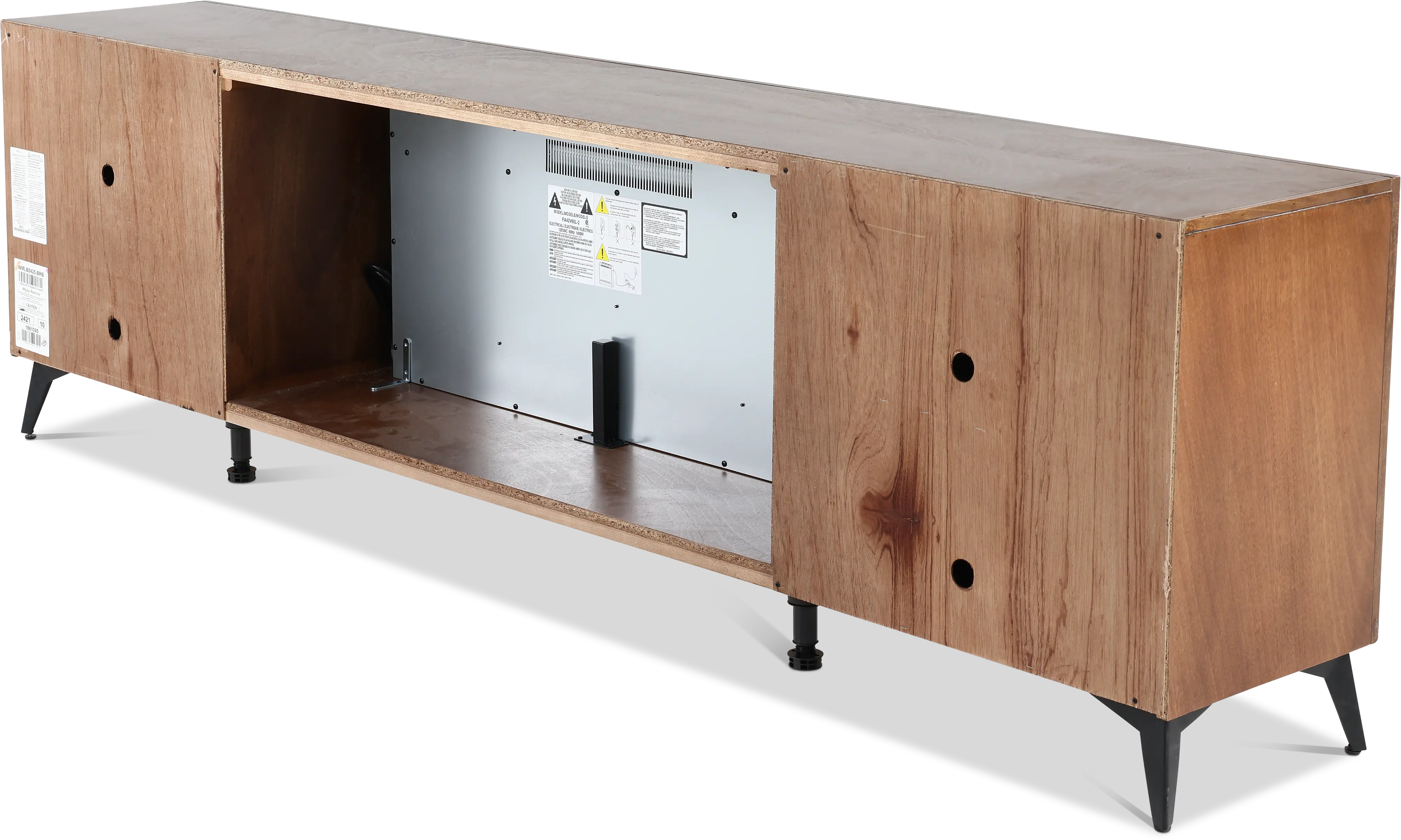Malibu Brown 95  Fireplace TV Stand-6