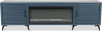 Malibu Blue 95  Fireplace TV Stand