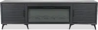 Malibu Black 95  Fireplace TV Stand