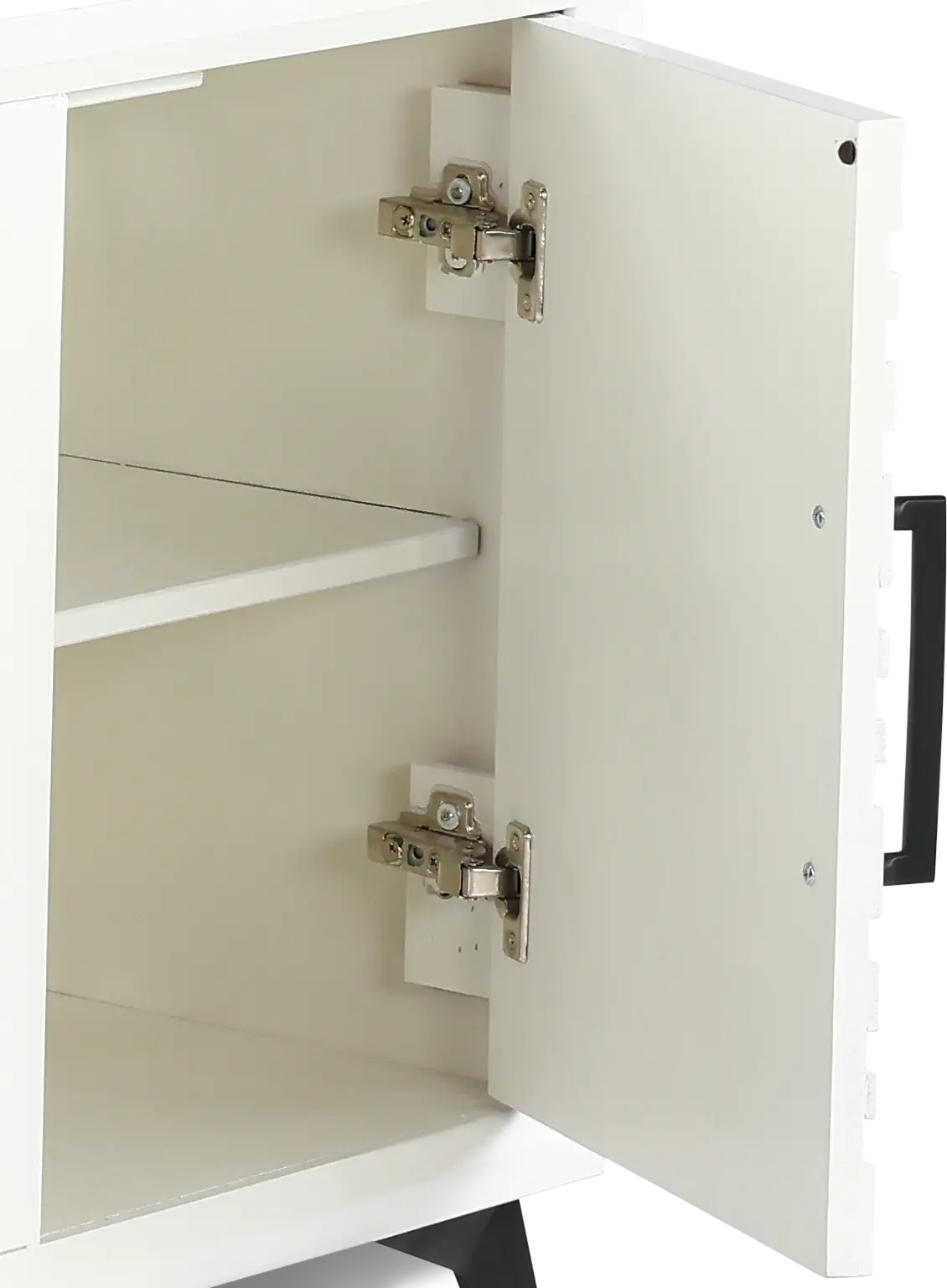 Malibu White 95  Fireplace TV Stand-5