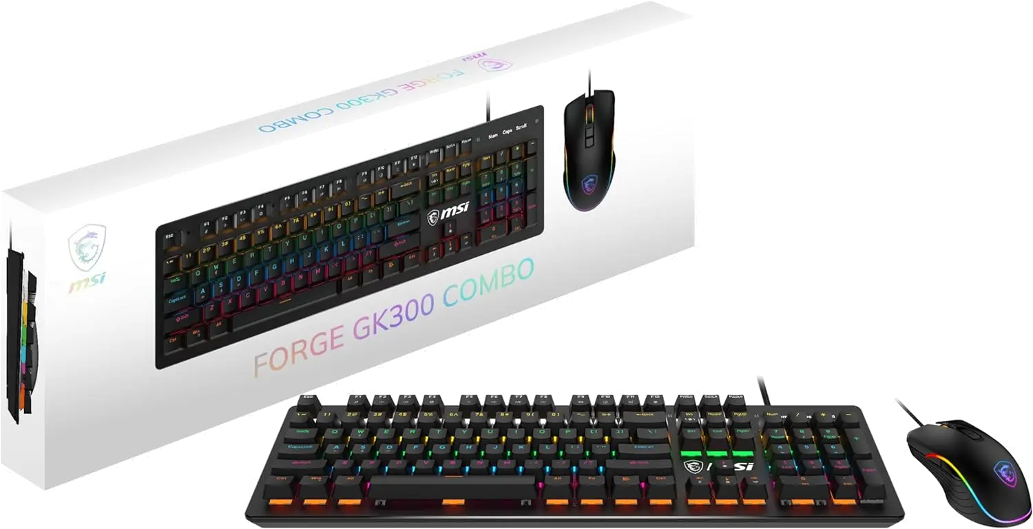 MSI Forge GK300 Gaming Keyboard and Mouse Combo-1