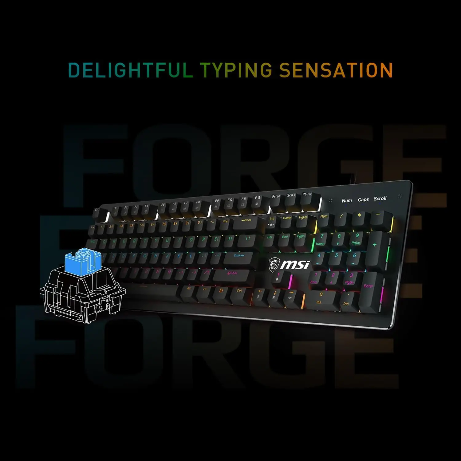 MSI Forge GK300 Gaming Keyboard and Mouse Combo-2