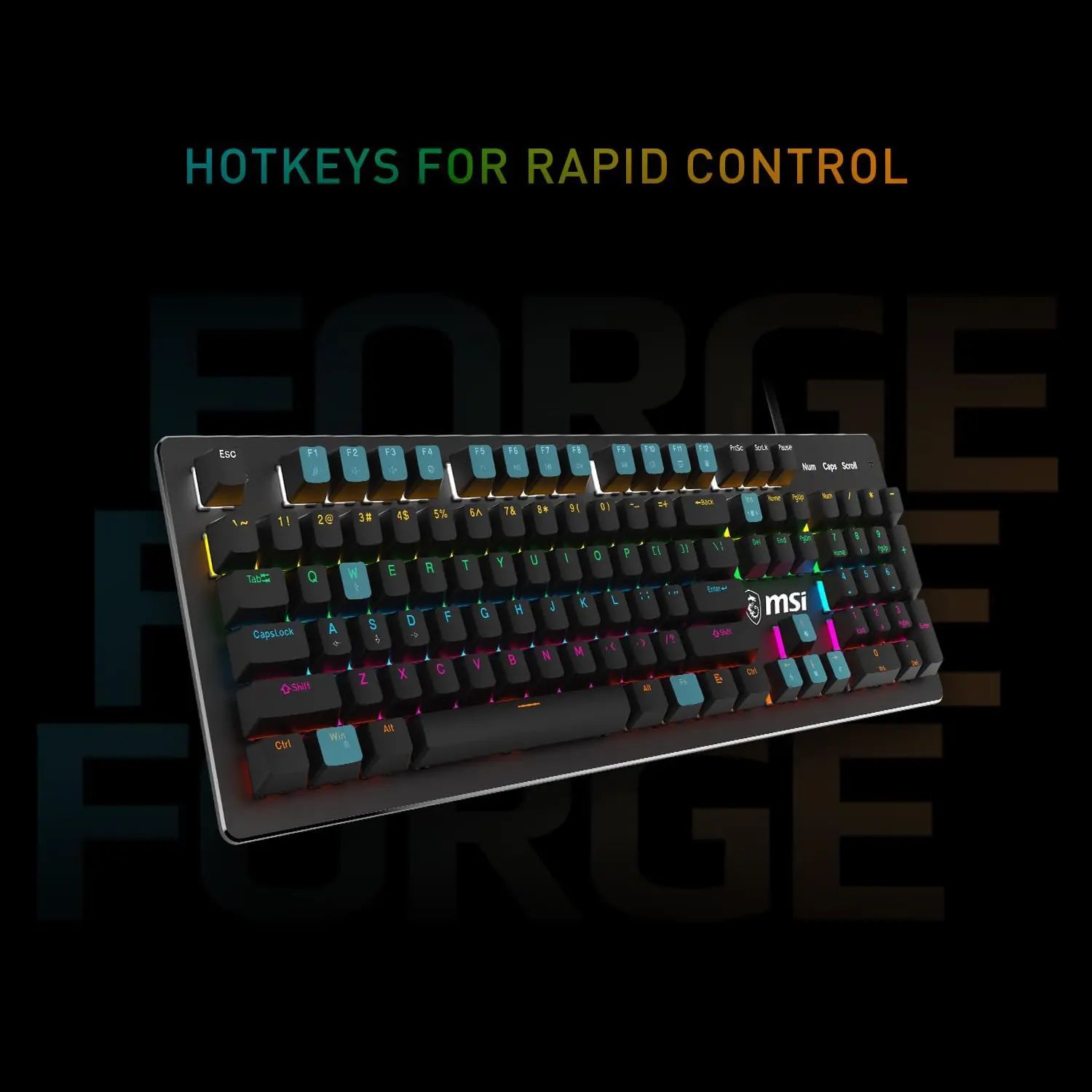 MSI Forge GK300 Gaming Keyboard and Mouse Combo-3