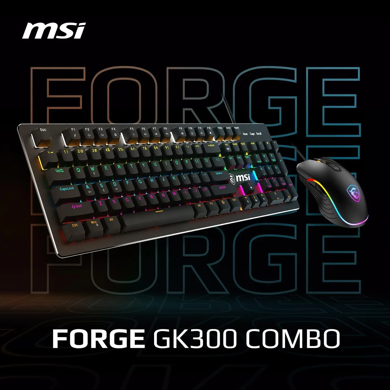 MSI Forge GK300 Gaming Keyboard and Mouse Combo-4